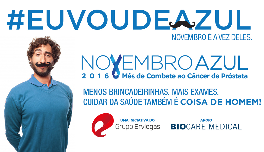 Campanha Novembro Azul 2016 EuVouDeAzul