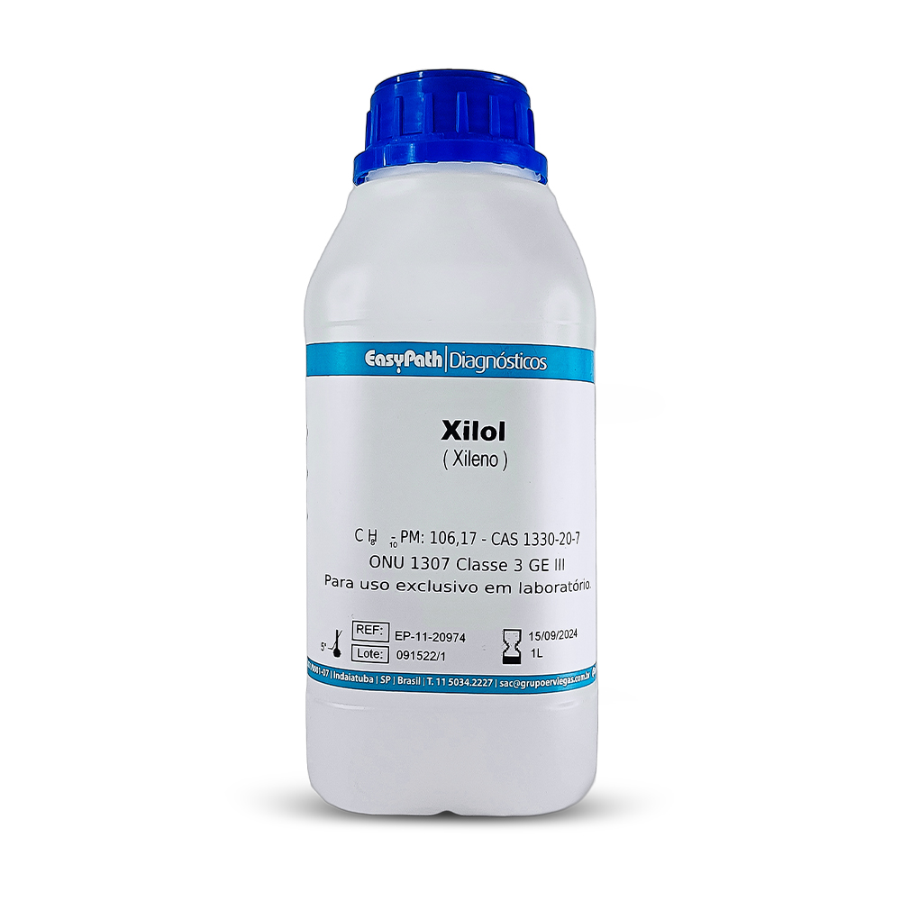 Xileno ONU 1307 Classe 3 GE III PA, 99,8%, 1000ml - Uso laboratorial